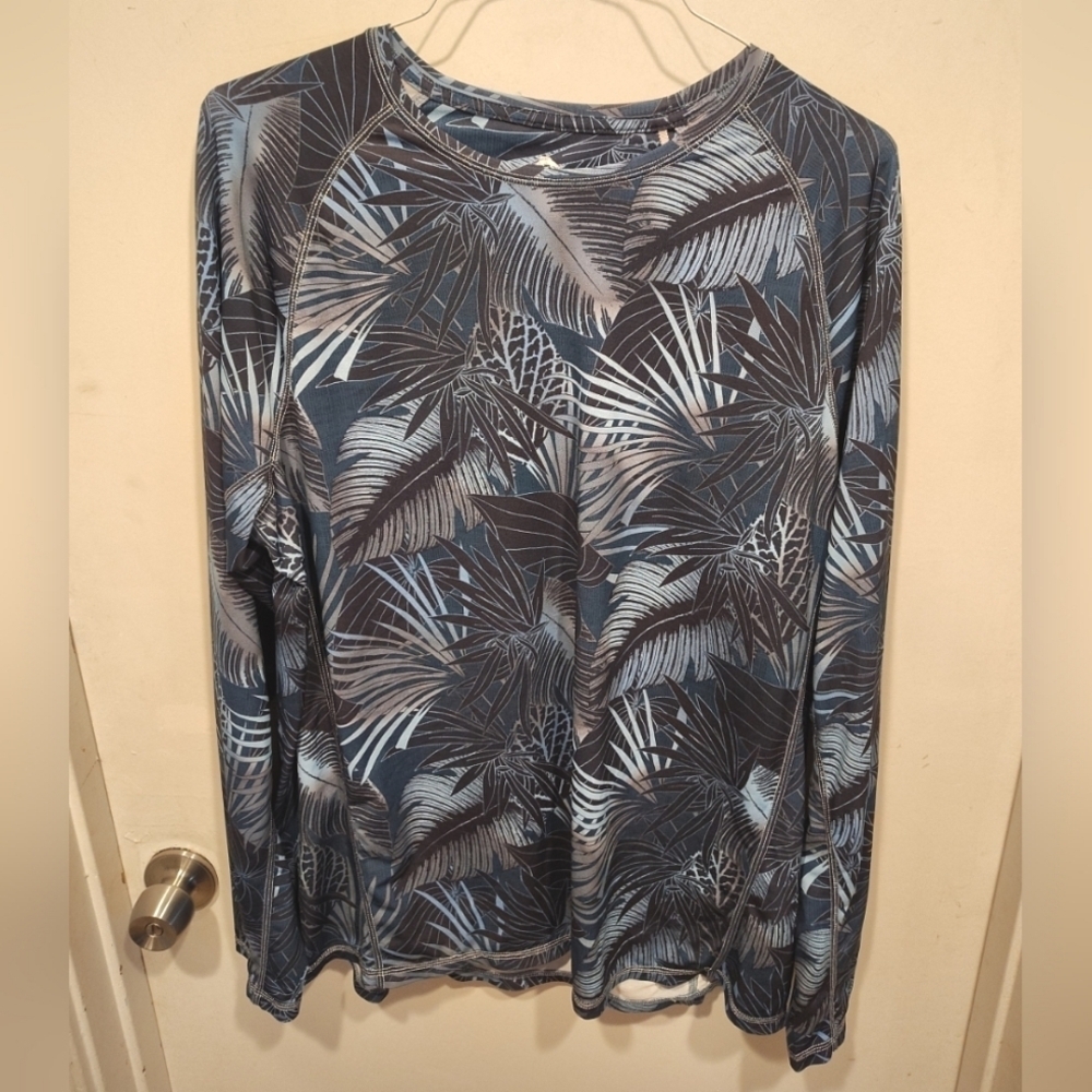 Tommy Bahama Men's Jungle Print Island Active Wear Performance Shirt Sz XL Beach